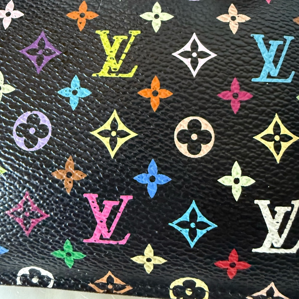 Louis Vuitton Black Multicolor Monogram Wristlet - Picture 14 of 17